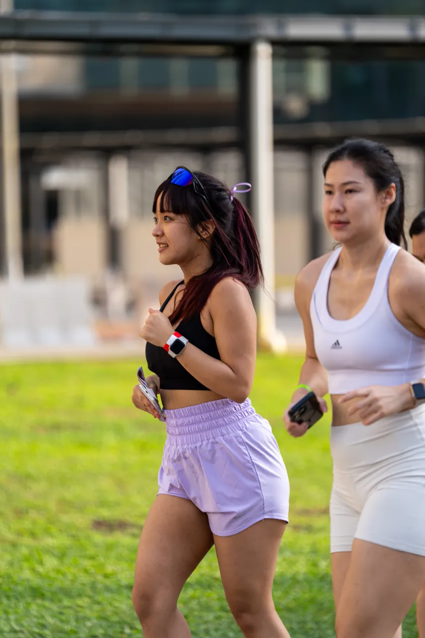 Smiles on the jogging track
